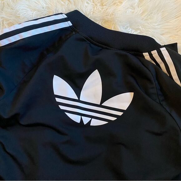 Adidas Track Jacket Size 3 Stripe Trefoil Logo Back - Picture 3 of 4